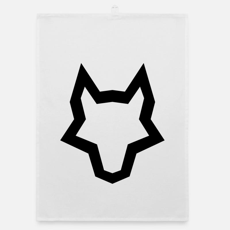 LOGO des Wolfes Organic Geschirrtuch