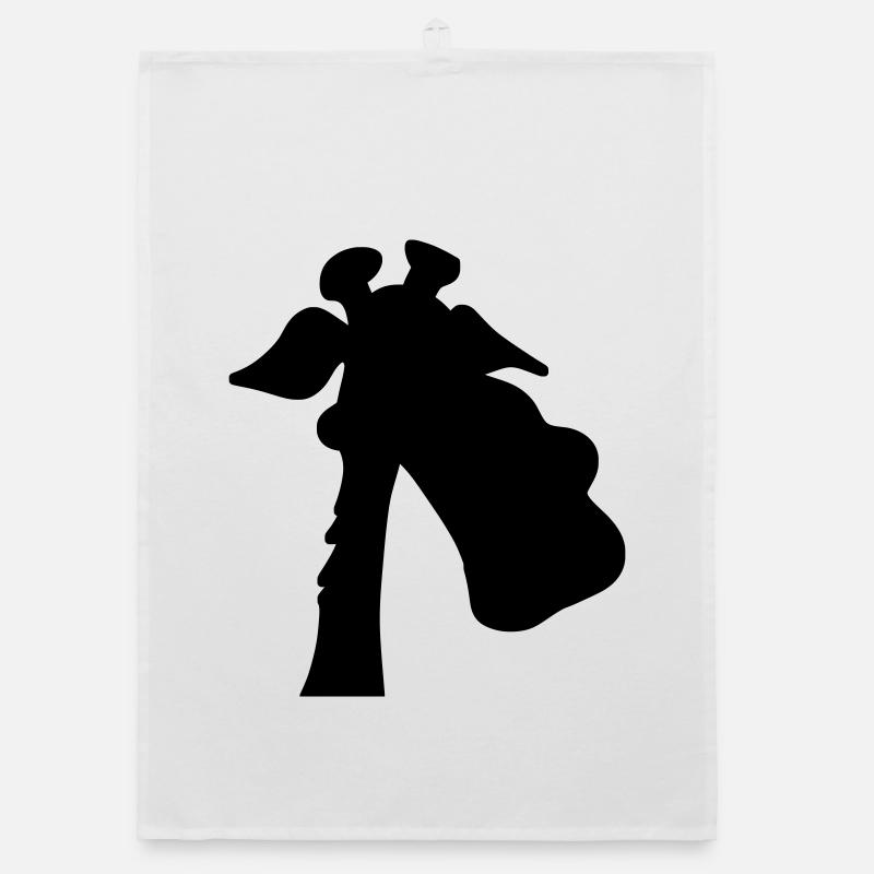 Giraffe Silhouette Organic dish towel