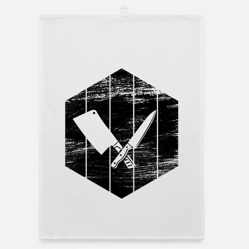 Messer und Hackbeil Organic Geschirrtuch