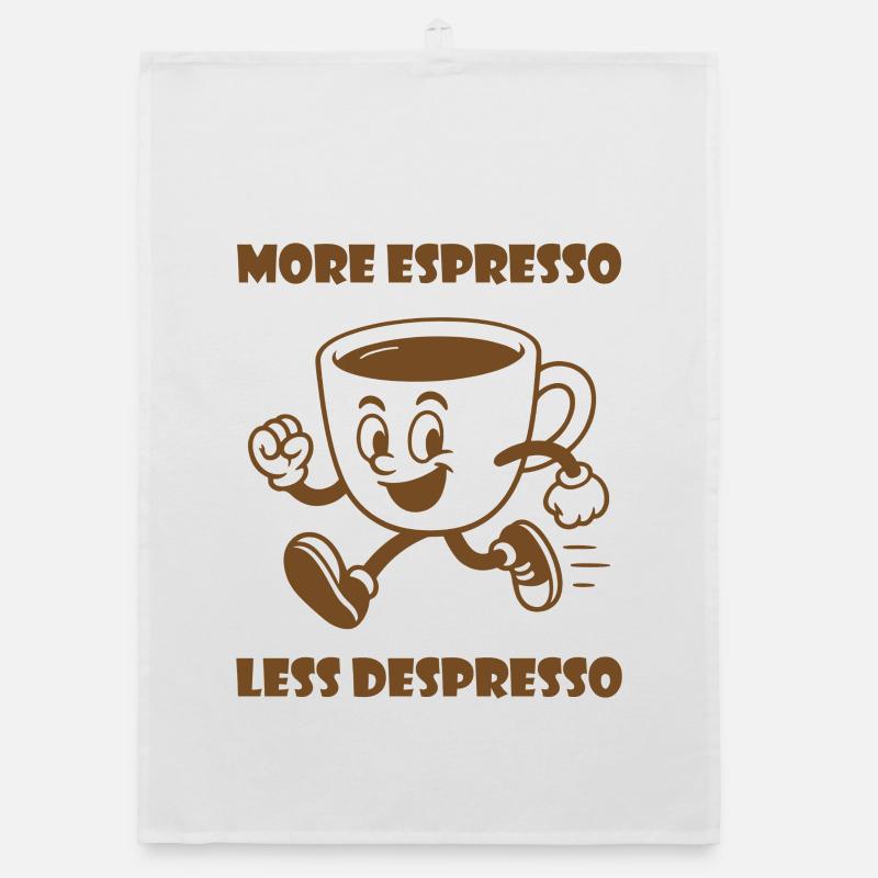 Plus d’espresso Moins de Despresso Torchon bio