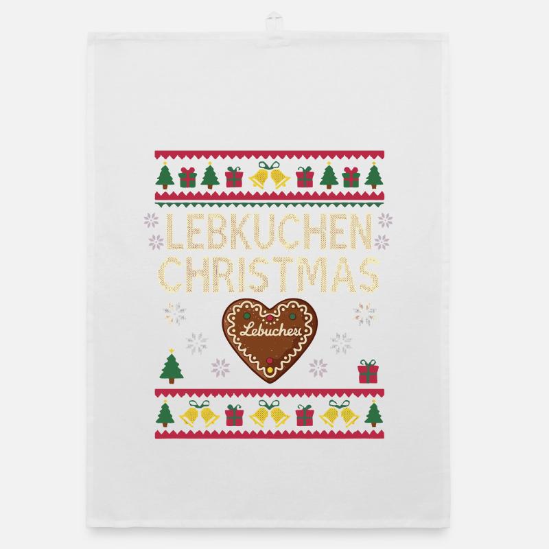 Gingerbread Christmas Funny Gift Baking Organic dish towel