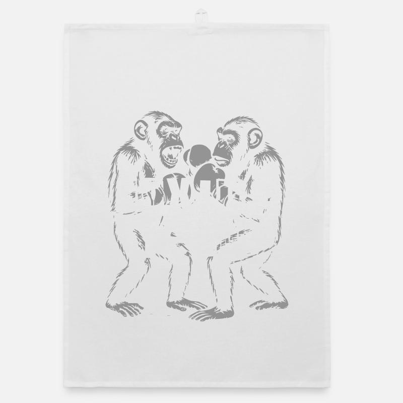 Chimp Boxing Team Organic dish towel