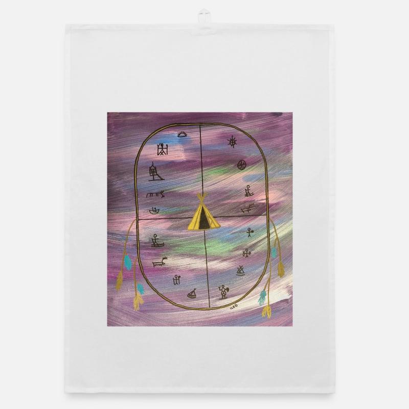 Ceremony drum Organic dish towel