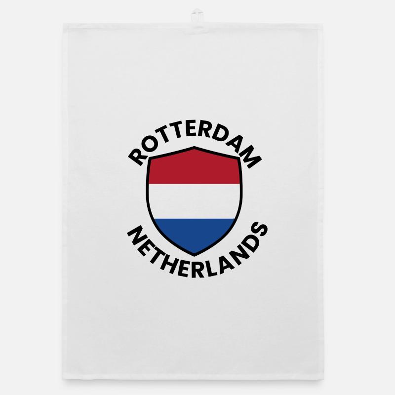 Drapeau du Bouclier de Rotterdam Torchon bio