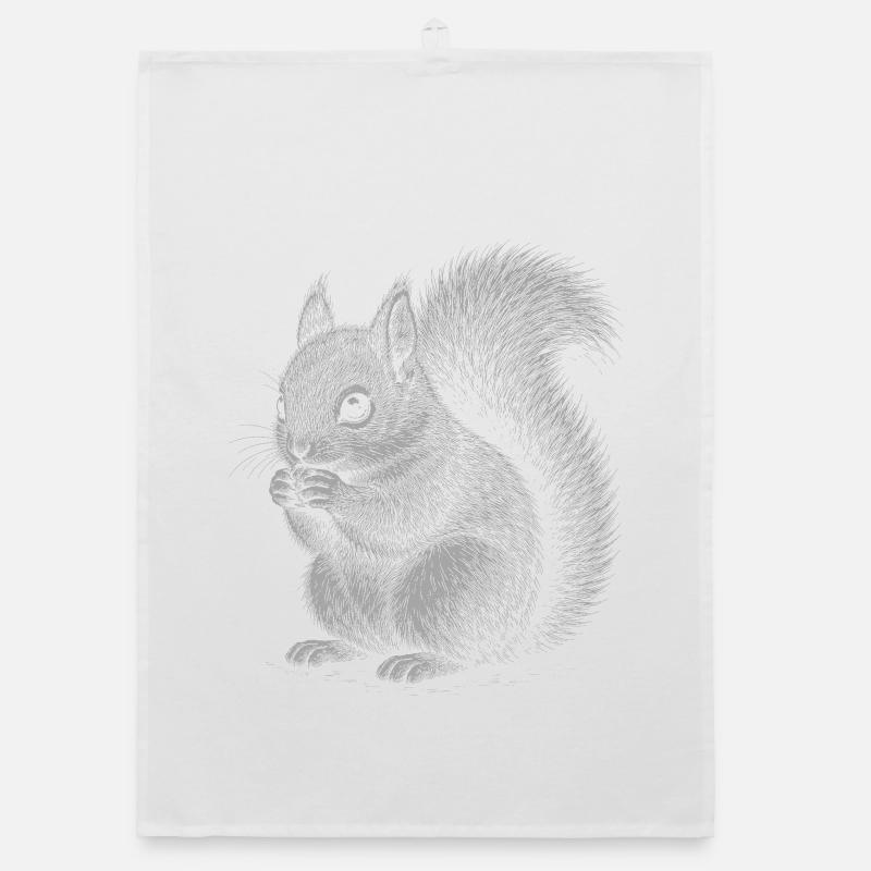Squirrel Organic dish towel