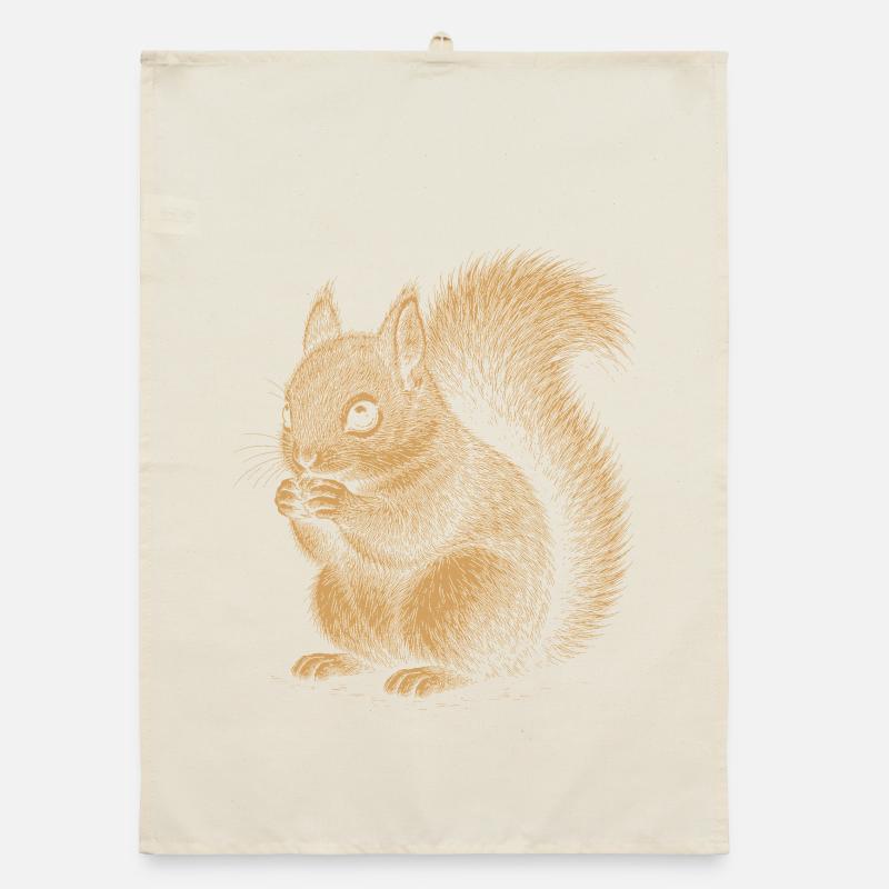Squirrel Organic dish towel