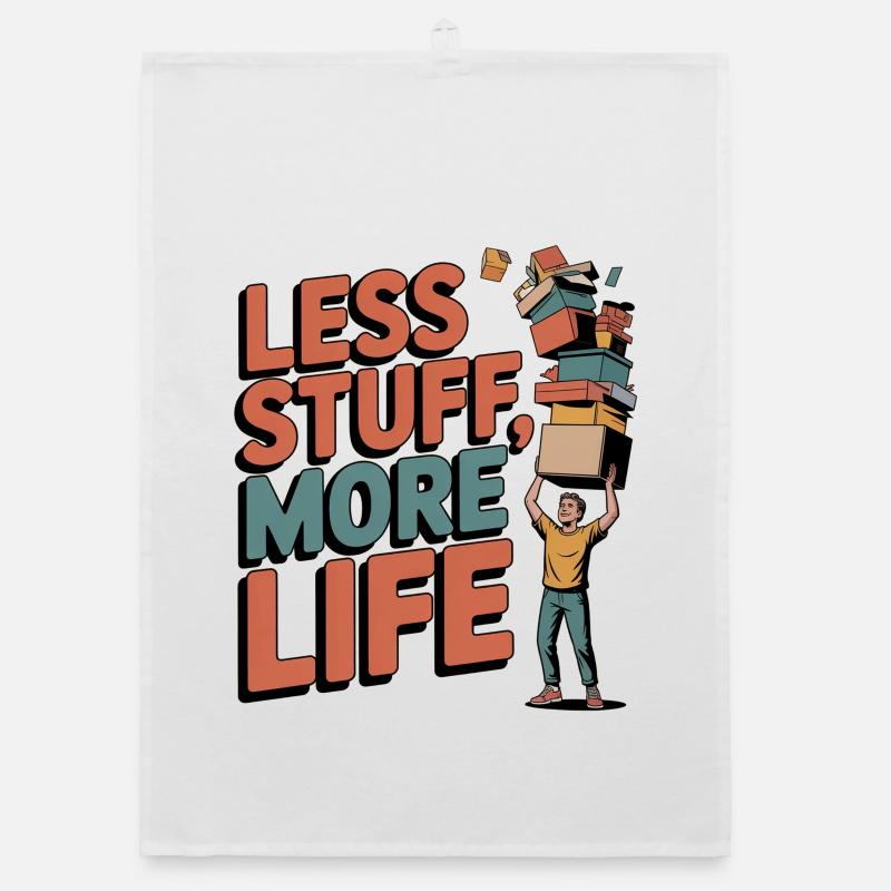 Less Stuff, More Life Organic Geschirrtuch