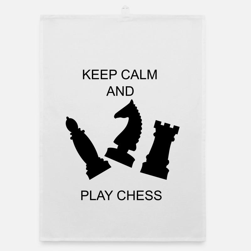 chess Organic dish towel