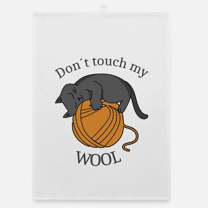 Don't touch my wool Organic dish towel