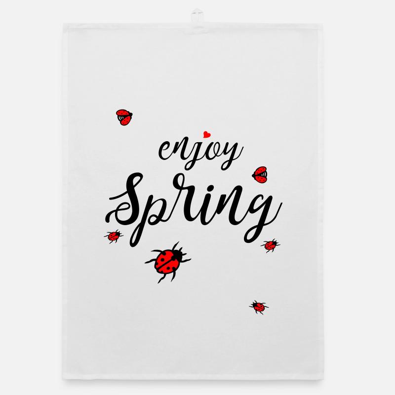 Frühling, enjoy spring Organic Geschirrtuch