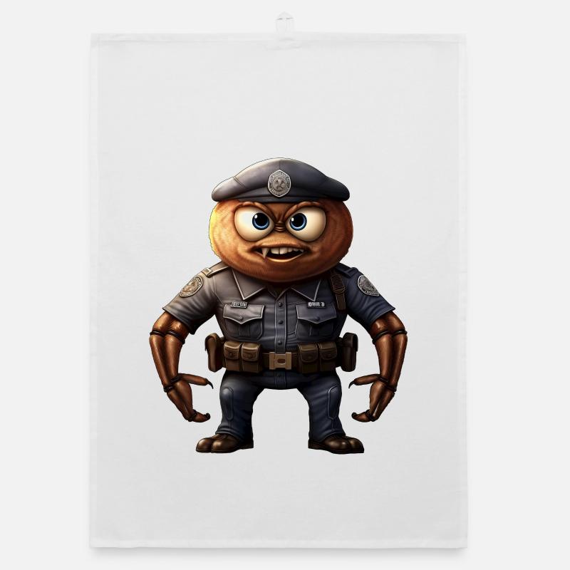 Policeman Organic dish towel