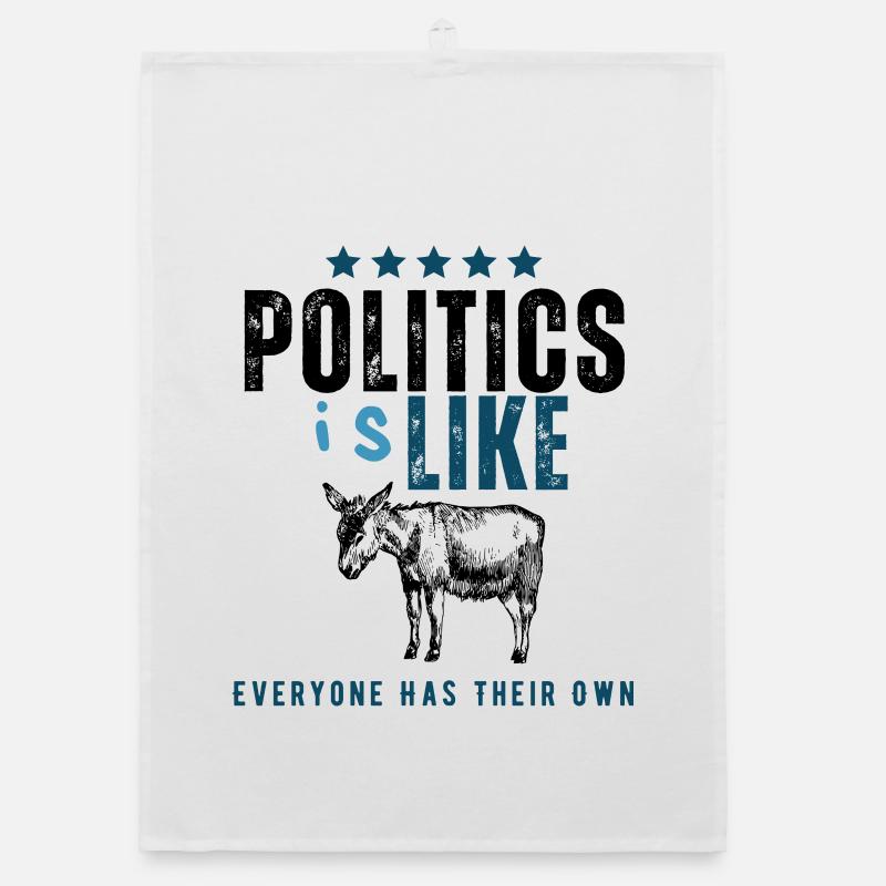 IsLike Distressed Logo Typography Organic dish towel