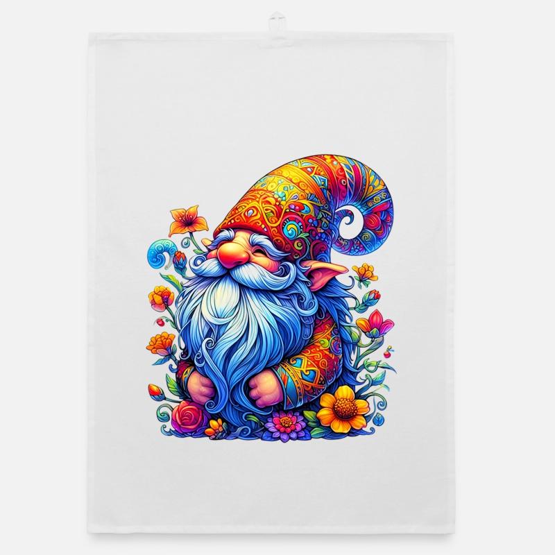 Gnome Goblin Elf Organic dish towel