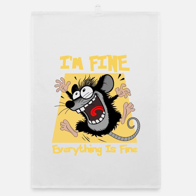 Hectic mouse Organic dish towel