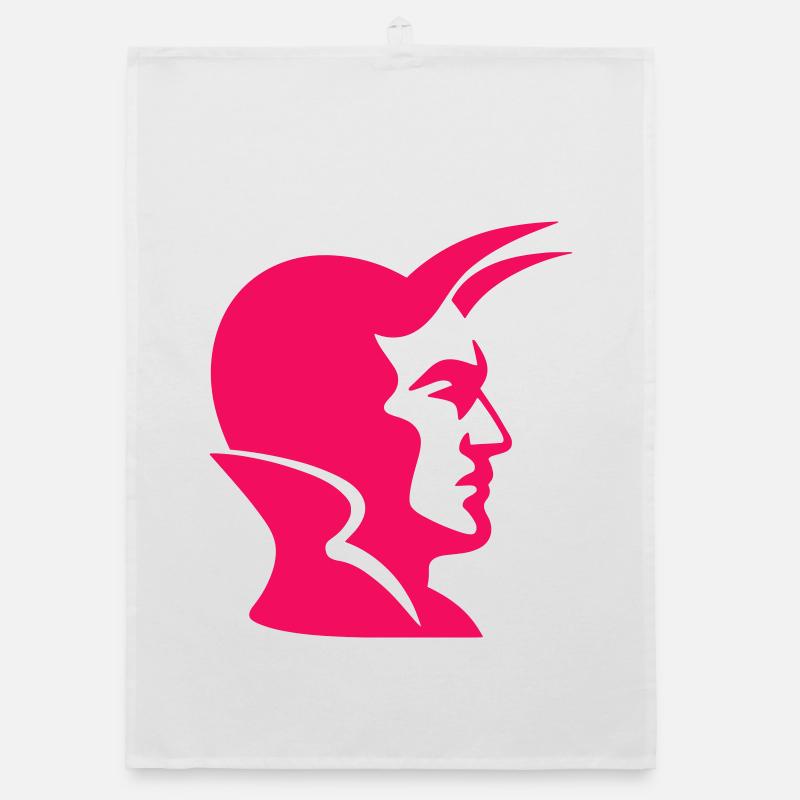 Devil Pop Art Organic dish towel