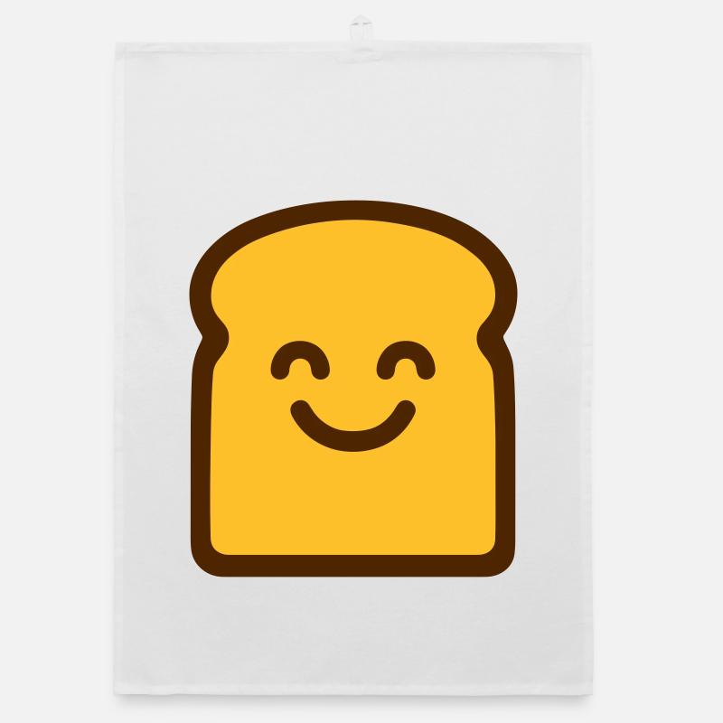 Cute Toast Organic dish towel