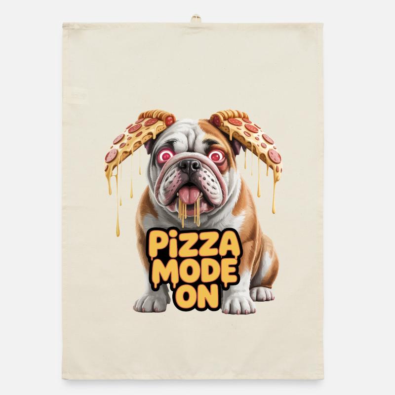 Pizza Bulldog : mode Pizza activé Torchon bio