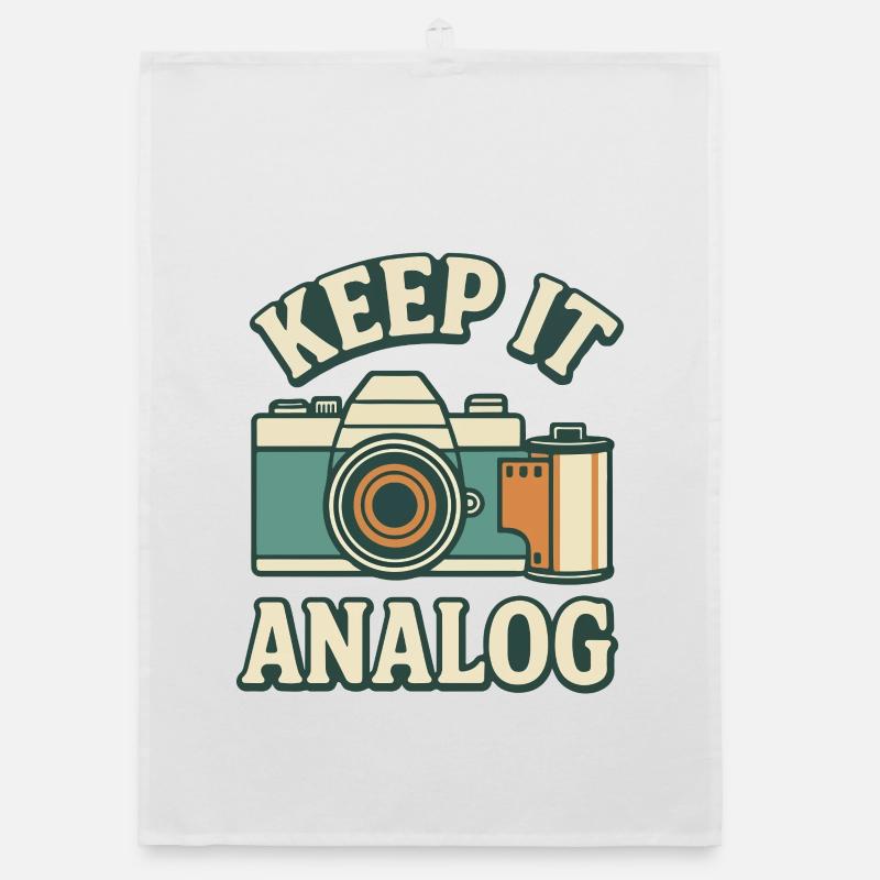 Bleib analog Organic Geschirrtuch