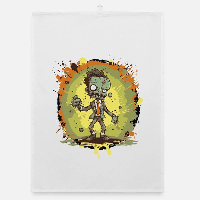 Bande dessinée de zombies Torchon bio