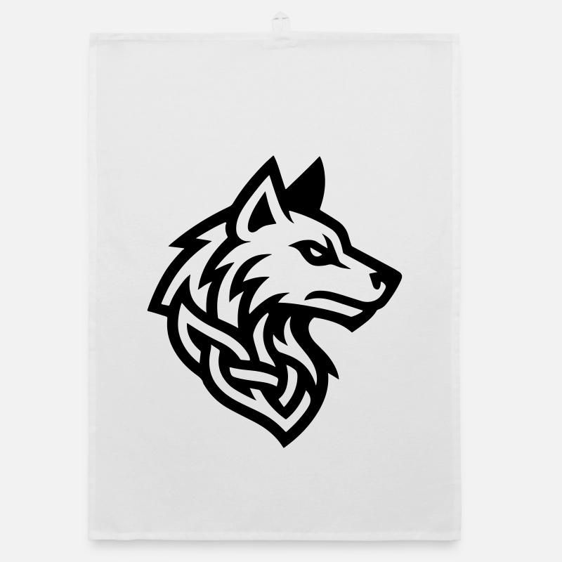 Wolf Head Viking Organic dish towel