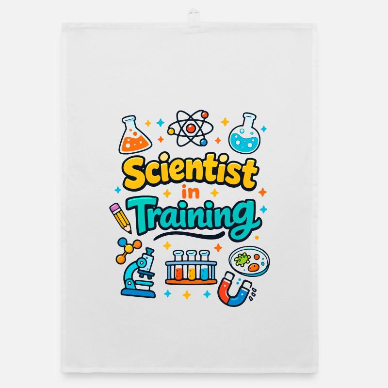 Young scientist in training Organic dish towel