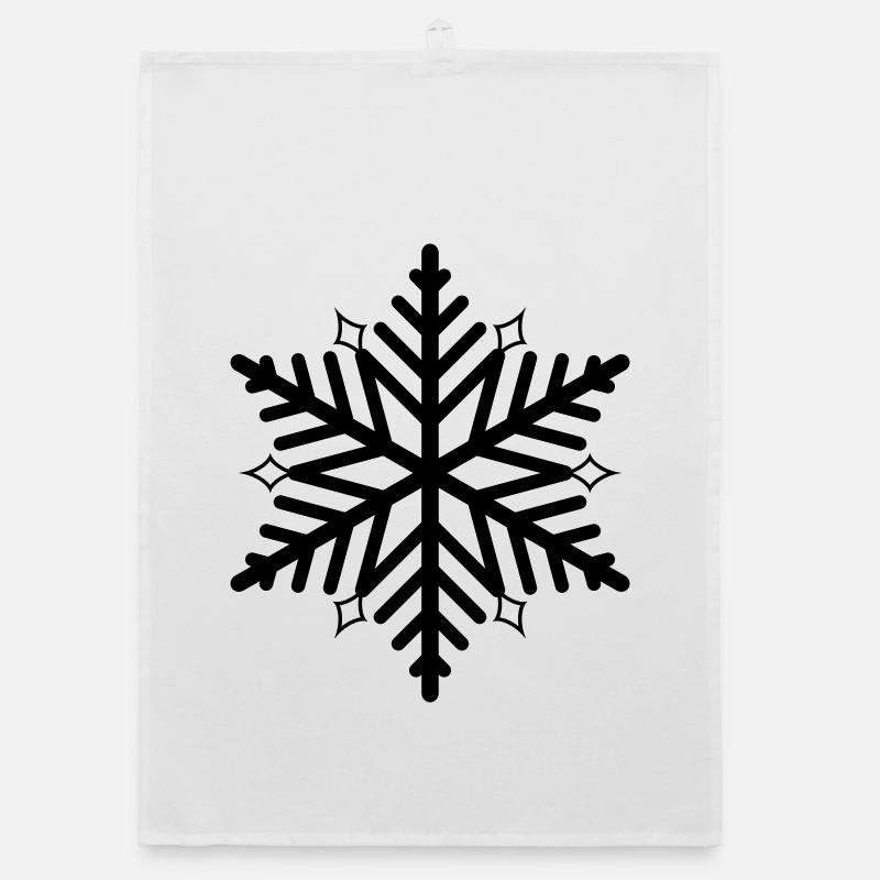 flake snowflake snow flake Organic dish towel