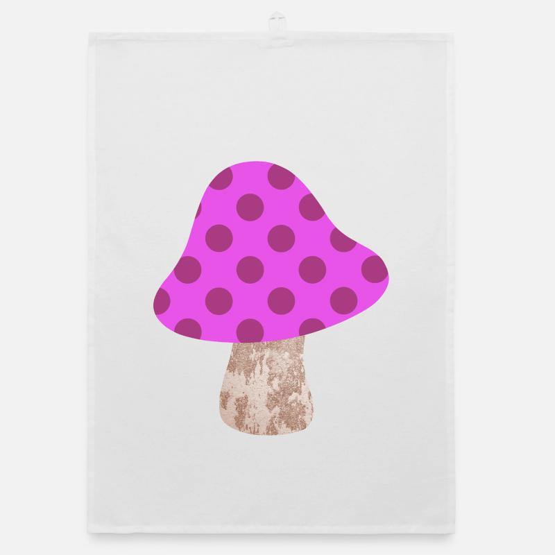 Motif de points champignons Points Points Roses Bonheur de la chambre de bébé Torchon bio