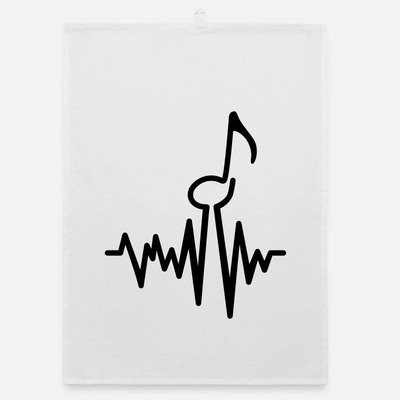 musik Organic Geschirrtuch