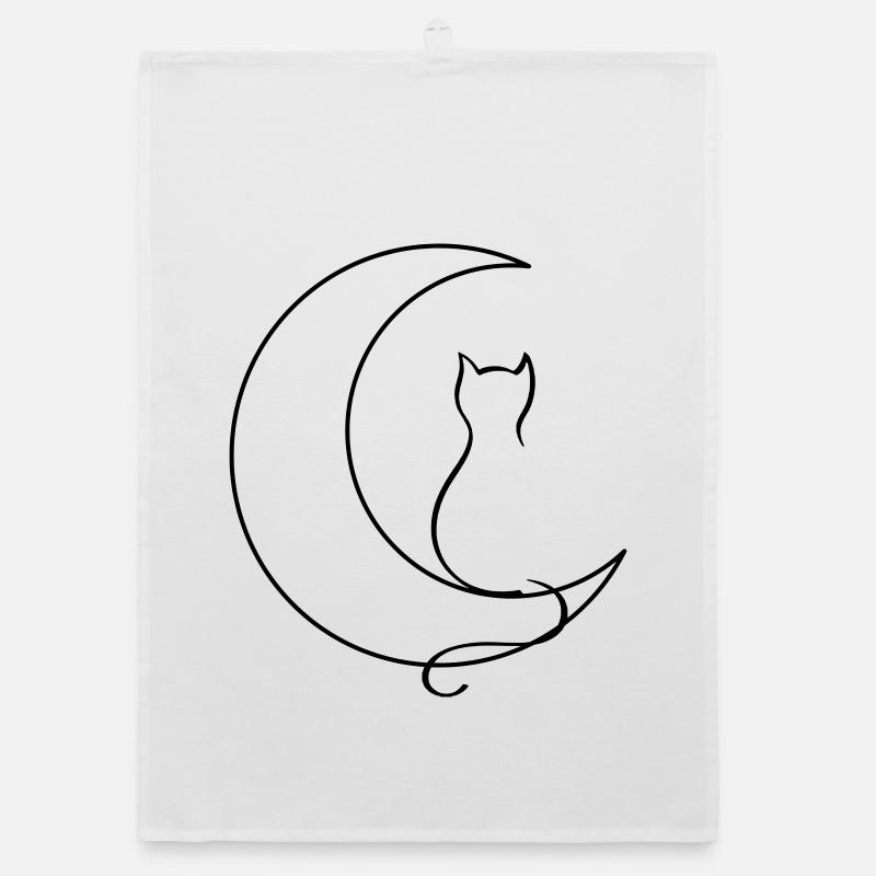 Chat de lune Torchon bio