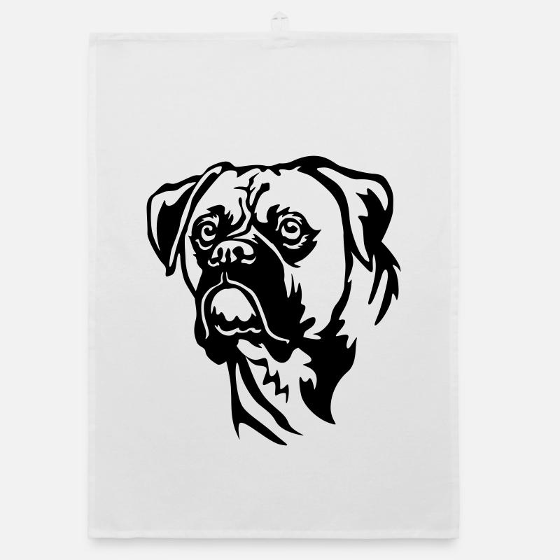 Boxer Head Organic dish towel