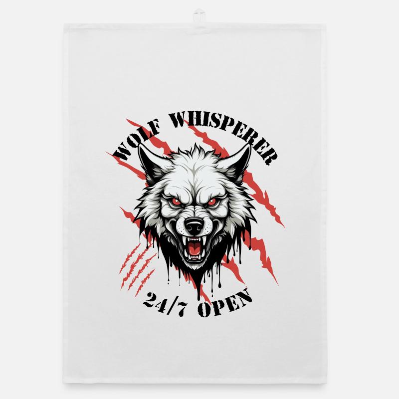 Wolf Flüsterer Organic Geschirrtuch