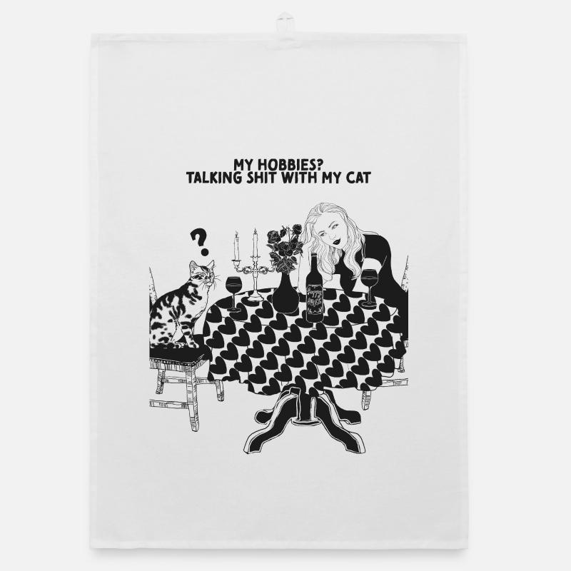 MES HOBBIES ? PARLER DE MERDE AVEC MON CHAT Torchon bio