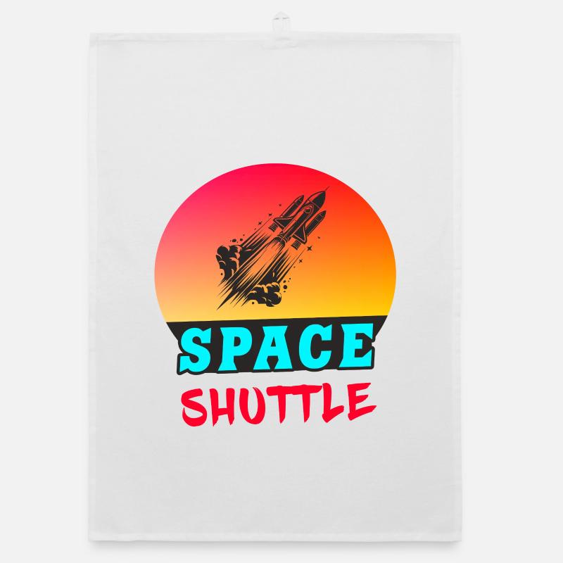 Navette spatiale Sunset Design Torchon bio