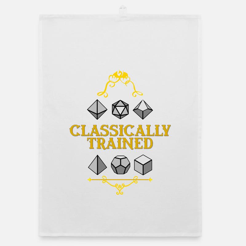 Classically Trained Dice Mastery Organic dish towel