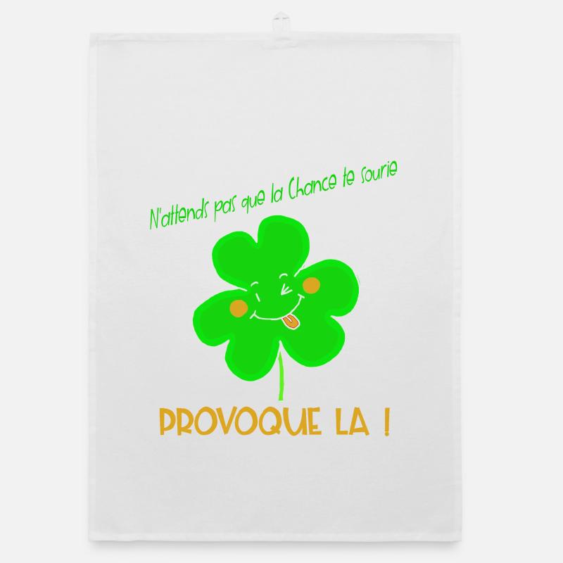 Clover Causes Merry Luck Organic dish towel