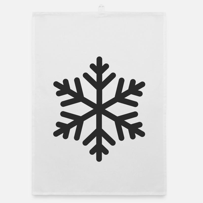 Geometric Snowflake Organic dish towel
