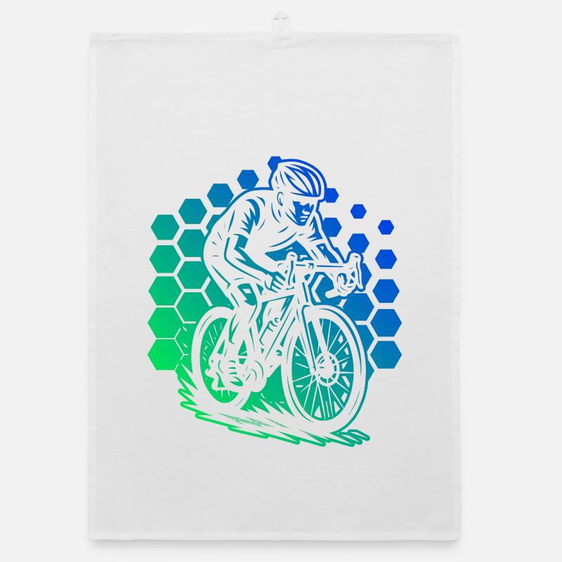 Conception de vélo de route pleine de caractère Torchon bio