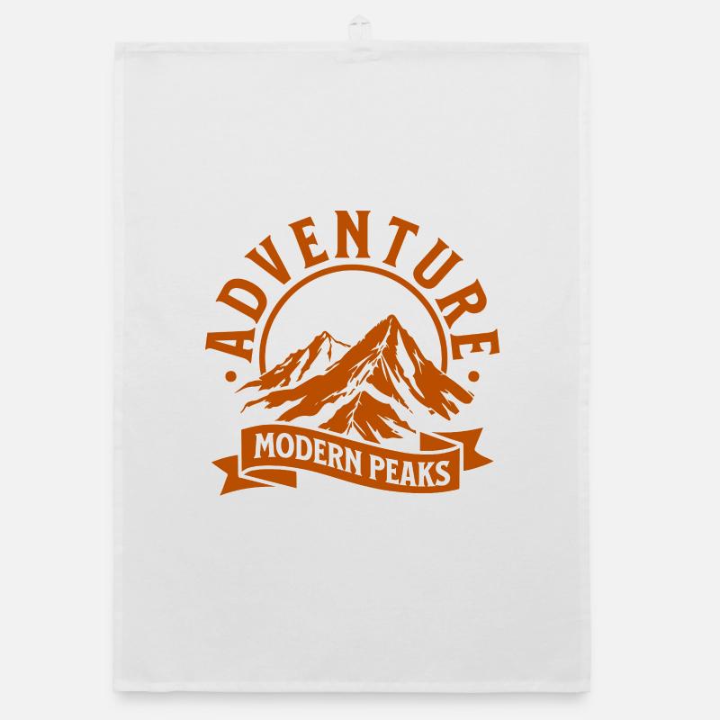 Moderne Bergabenteuer Peaks Organic Geschirrtuch