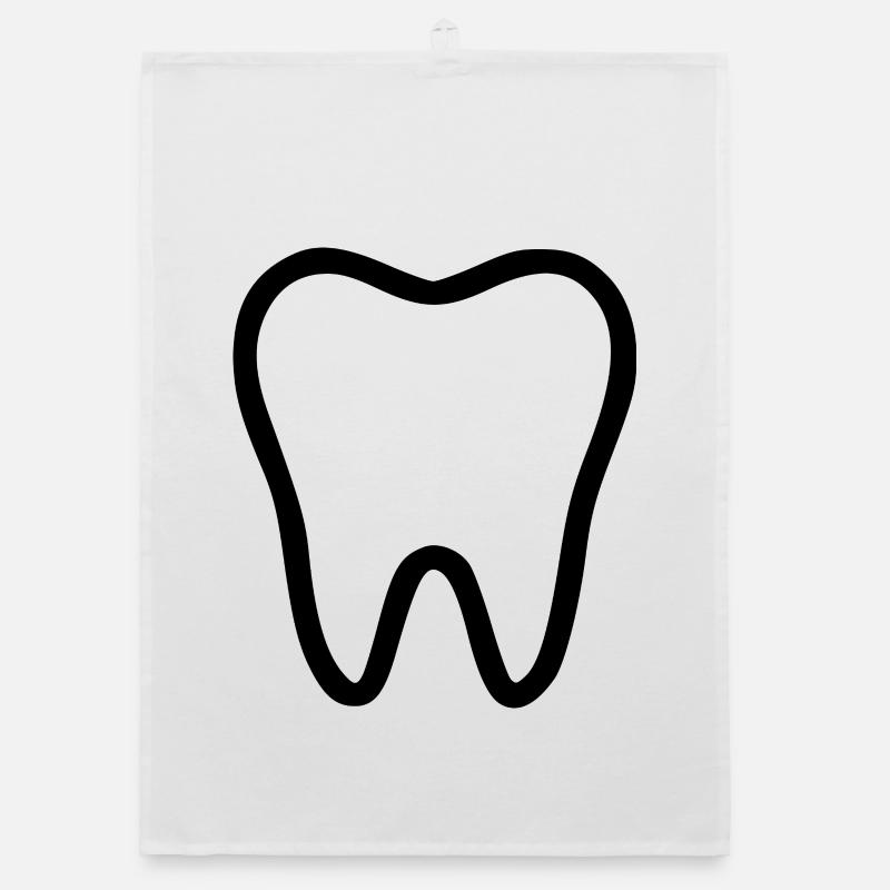 Tooth, Teeth, Dentist Gift Organic dish towel