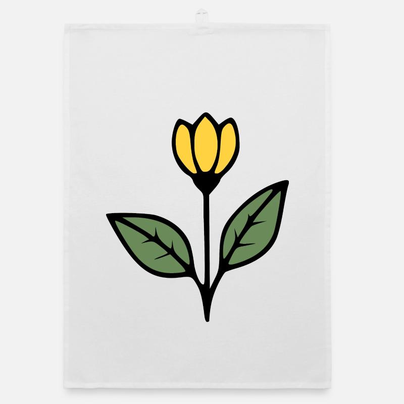 Idée cadeau fleur Tulipe Fleurs Fleurs Maman Torchon bio