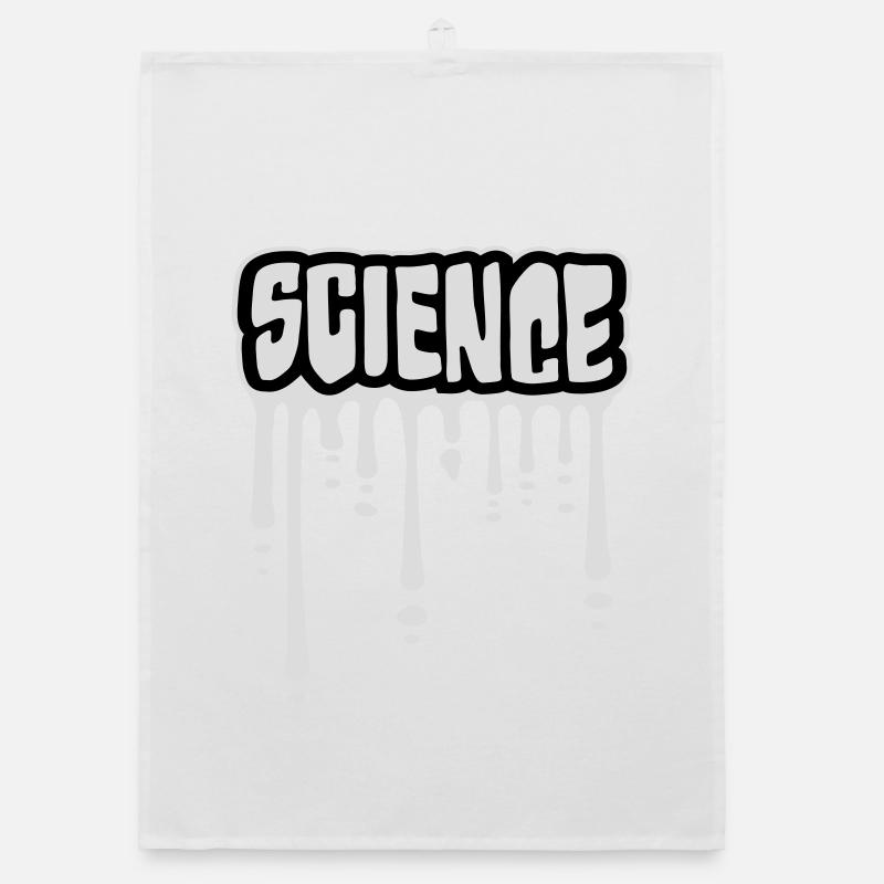 Science Wissenschaft Statement Nerd Bildung Spruch Organic Geschirrtuch