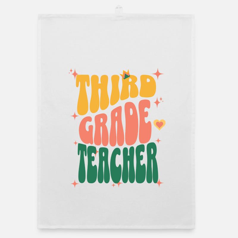 Third Grade teacher Organic dish towel
