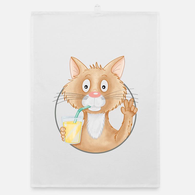 Limo-Katze Organic Geschirrtuch