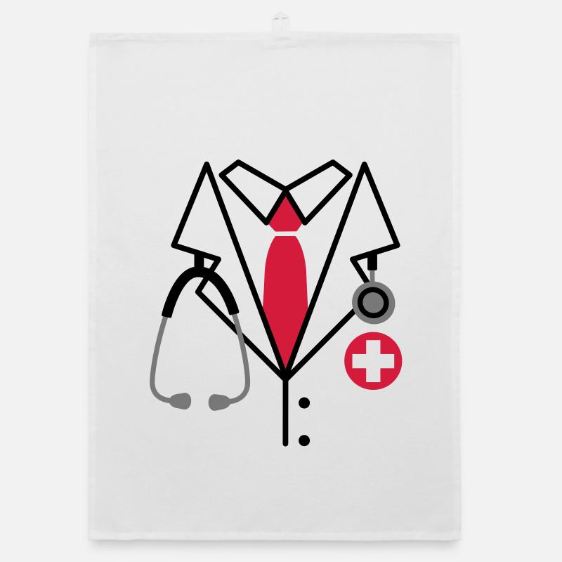 Doktor, Doktor Kostüm Organic Geschirrtuch