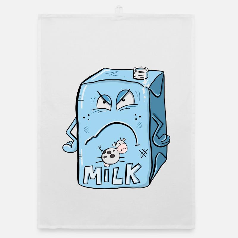Saure Milch I Milchkarton Organic Geschirrtuch