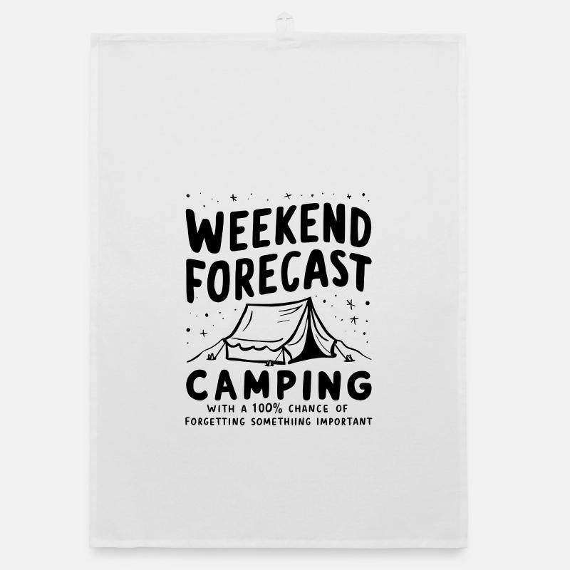 Weekend Camping Forecast Organic dish towel
