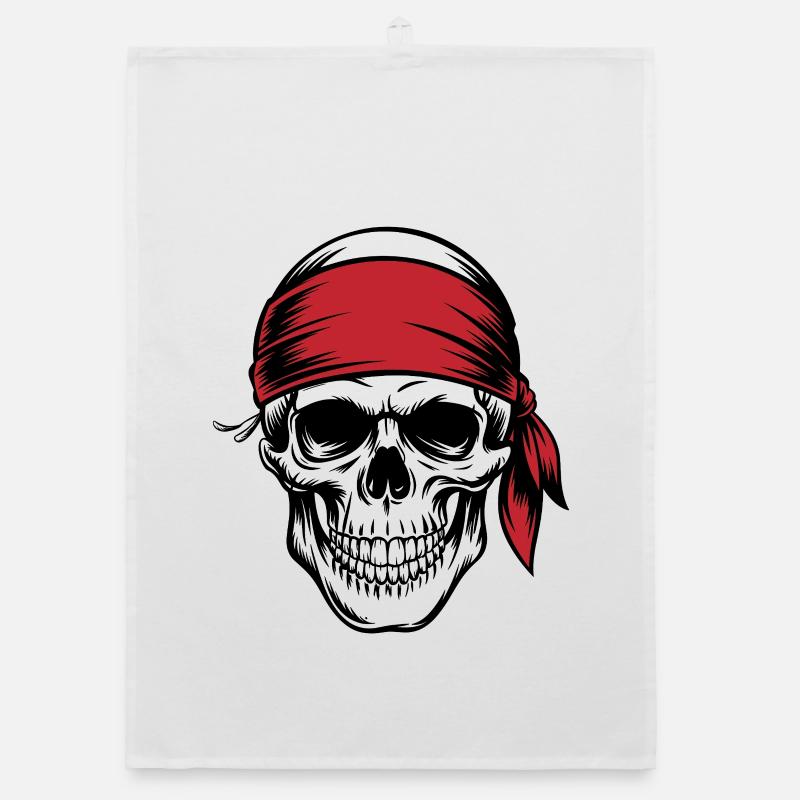 Crâne de pirate Torchon bio