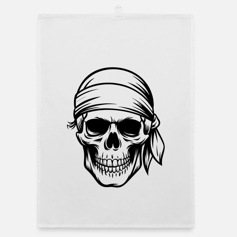 Crâne de pirate Torchon bio