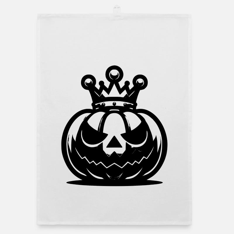 Pumpkin King - Organic Geschirrtuch - Weiß