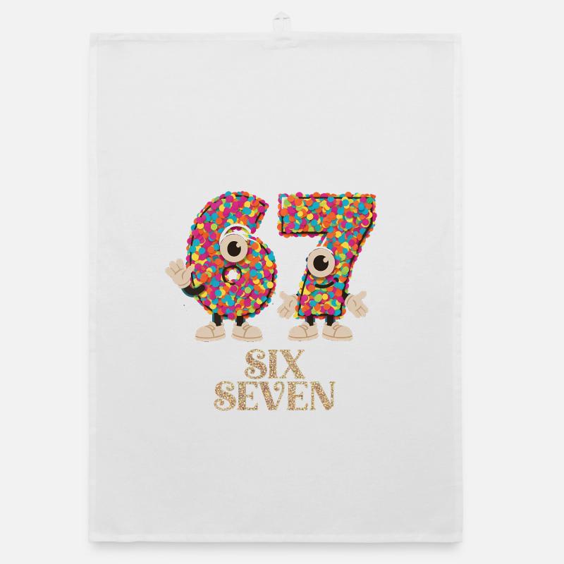 6 7 Meme Costume Replacement Carnival Gift Organic dish towel